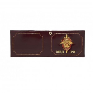 YR-098 Обложка для удостоверения "МВД РФ" с метал.гербом
