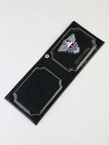 YR-087 Обложка для удостоверения "Спецсвязь" с металл.гербом